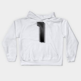 blurred 1 in black Kids Hoodie